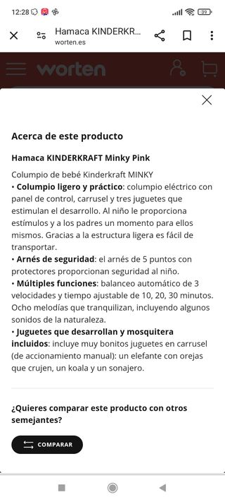 Hamaca mecedora