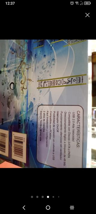 Caja disco duro 3y 1/2