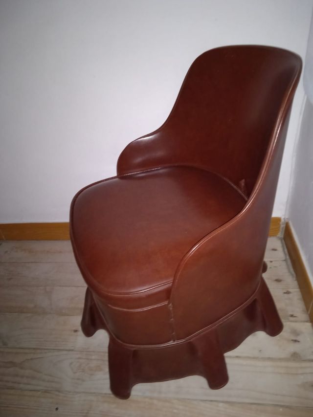 Butaca vintage piel gran calidad