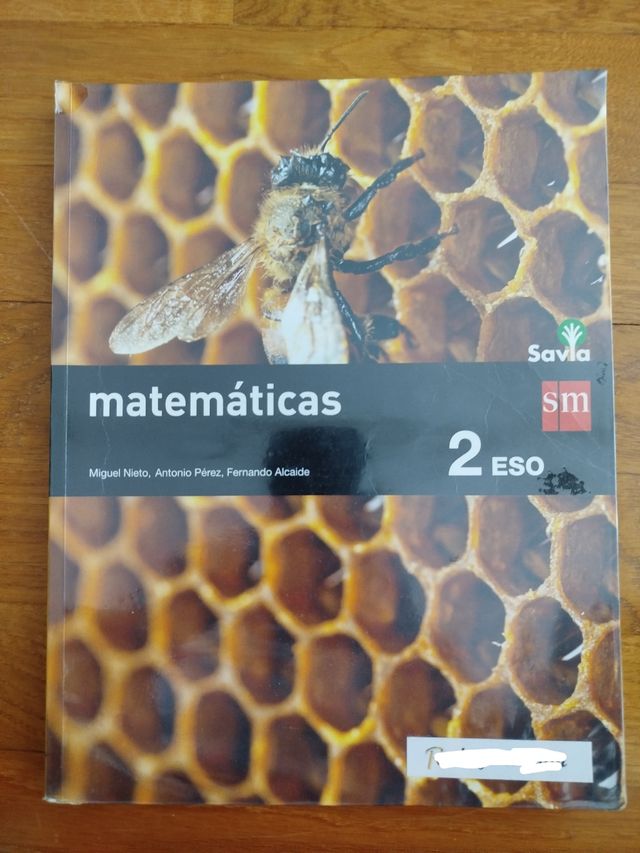 Libro de matemáticas de 2° ESO