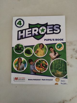 Libro inglés Héroes cuarto primaria