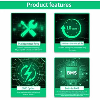 Batteria Solare Fotovoltaico 12,8V 100Ah Camper