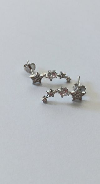 Pendientes trepadores plata