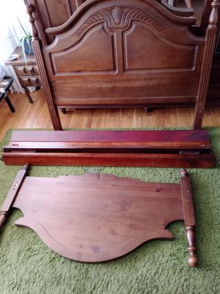 Cama rústica madera