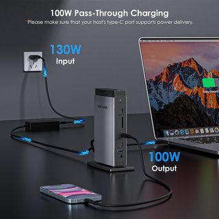 DOCKING STATION 15 EN 1. 3 HDMI 3 MONITORES 4K