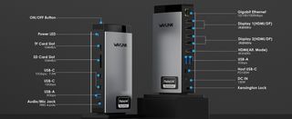 DOCKING STATION 15 EN 1. 3 HDMI 3 MONITORES 4K