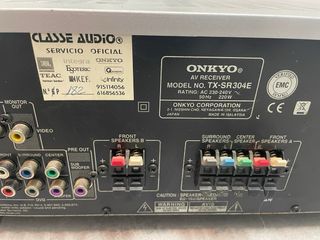 Amplificador Onkyo y altavoces Gemini
