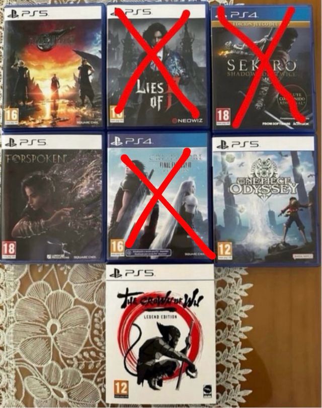 Lote juegos de PlayStation 5