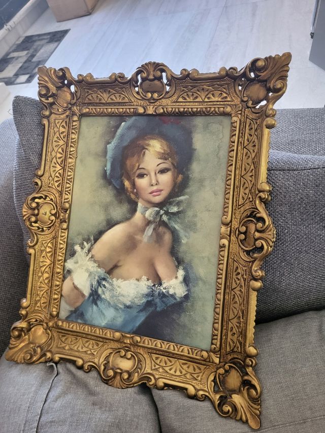 Cuadro pintura marco