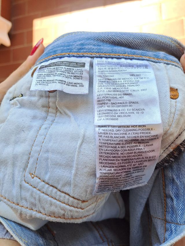 Blue jeans lunghi uomo Levi's 501 w36 l34