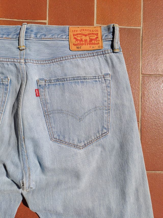 Blue jeans lunghi uomo Levi's 501 w36 l34