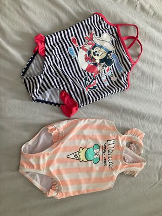 Set 2 bañadores bebé niña