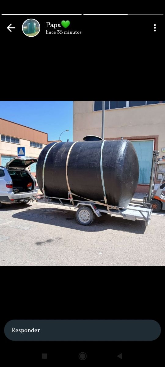 Fosas sépticas, depósitos de fibra