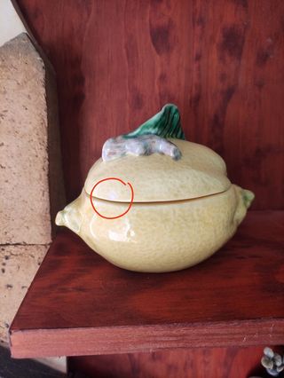 Azucarero de cerámica vintage