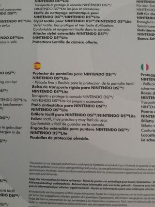 OFERTA"NUEVO"Pack funda+accesorios DS LITE,DSI,3DS