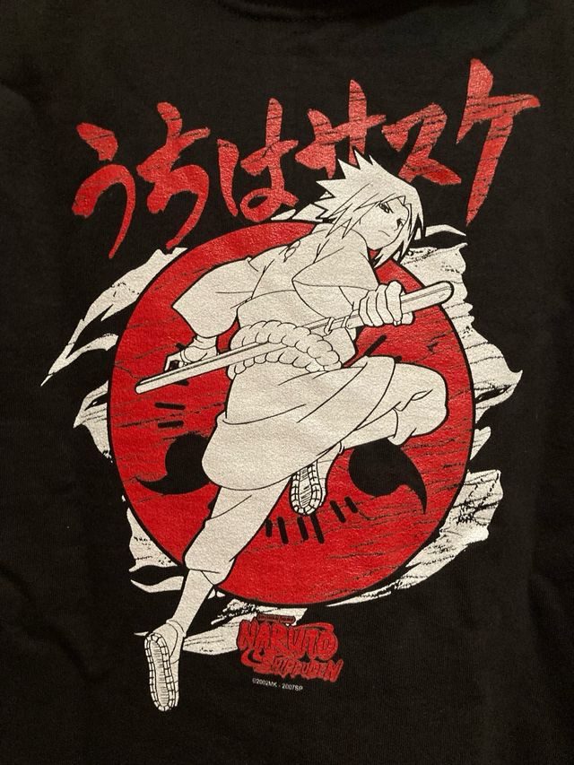 Sudadera Sasuke Naruto cremallera. Sin estrenar