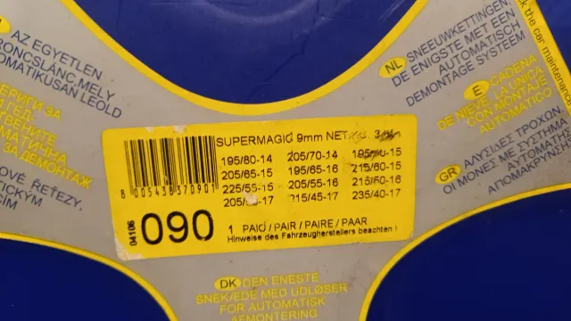 Cadenas para coche para nieve