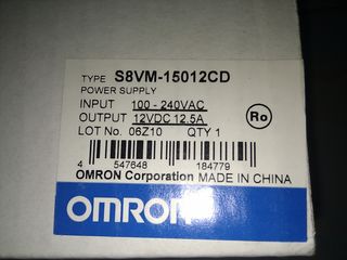 N.2 Alimentatori omron 100-240V 12VDC 12.5A