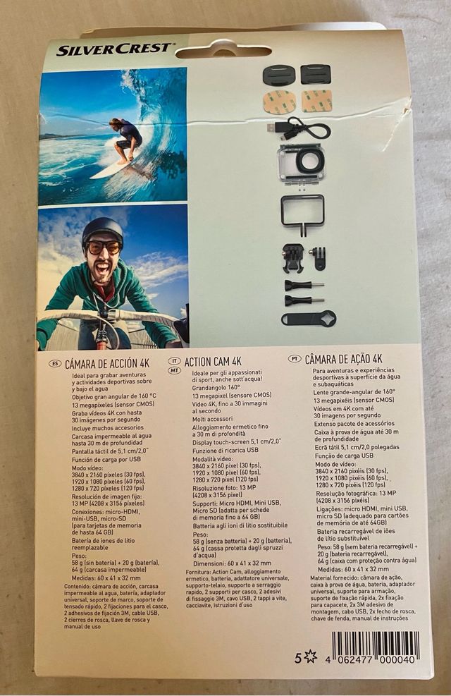 Cámara de acción 4K