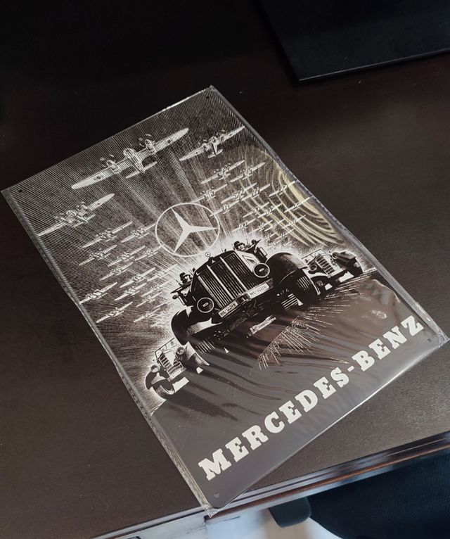 Cartel Metálico Mercedes Benz