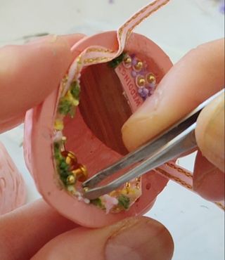 BODA miniatura muñecas casita nuez casa novios