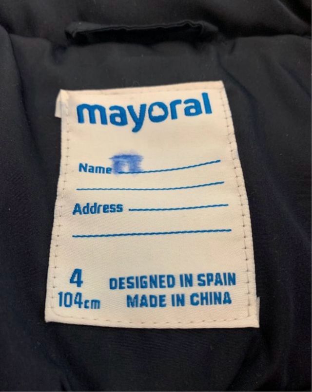 Abrigo Parka husky Mayoral 4 años