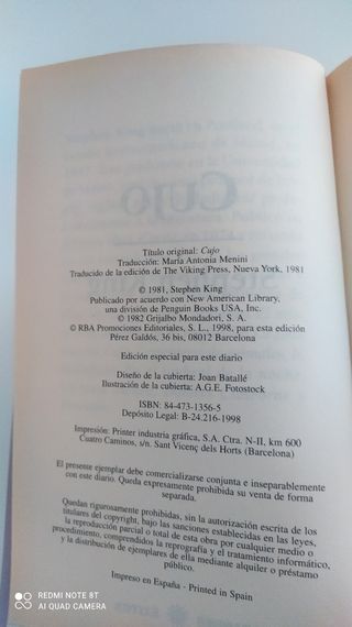 Libro de Stephen King , Cujo