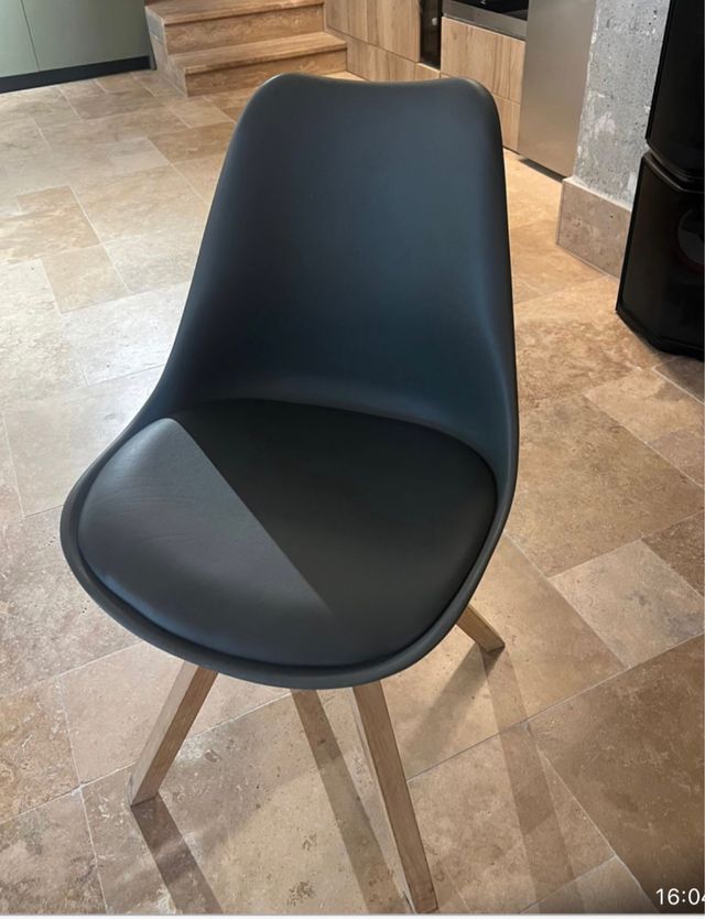 juego de 6 sillas grises