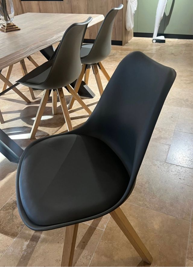 juego de 6 sillas grises