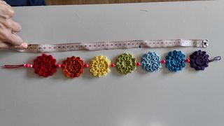 Guirnalda 7 chakras a crochet