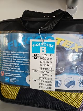 Juego de cadenas de nieve de tela 