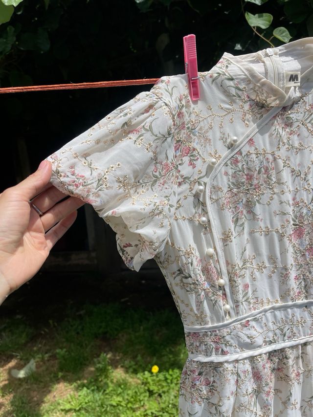 Vestido cheongsam chino