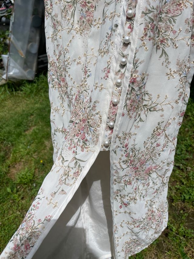 Vestido cheongsam chino