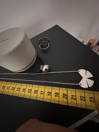 Conjunto cadena y anillo de plata Tous 