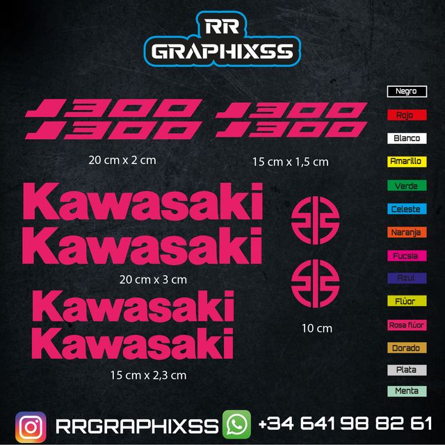 Kit Pegatinas Kawasaki J300