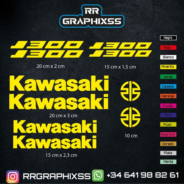 Kit Pegatinas Kawasaki J300