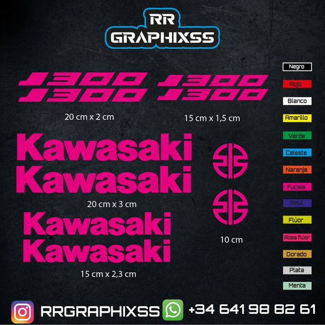 Kit Pegatinas Kawasaki J300