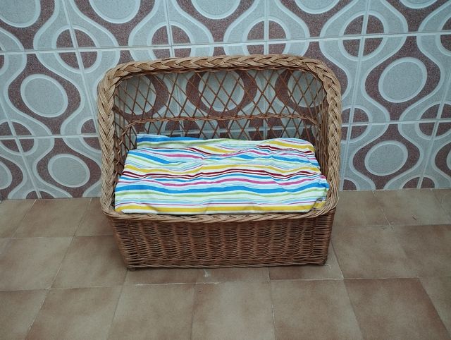 Banco de Mimbre Vintage