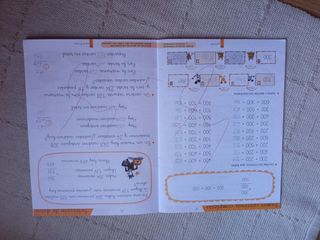 Cuaderno, libro matemáticas