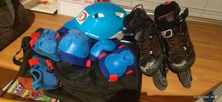 Patines talla 32-35, con bolsa de transporte