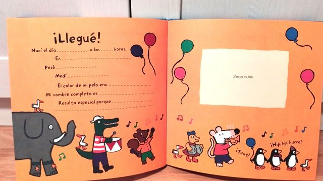 Libro recuerdos El primer año del bebe