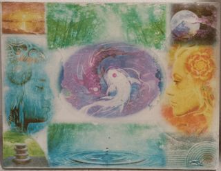 Cuadro collage transfer 40x50 relax