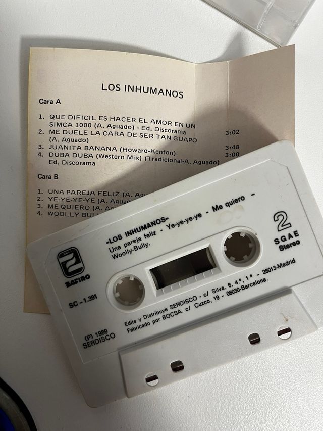 Los Inhumanos, versiones originales - cassette