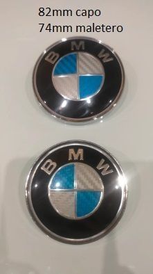 2 Anagramas BMW azul Carbono