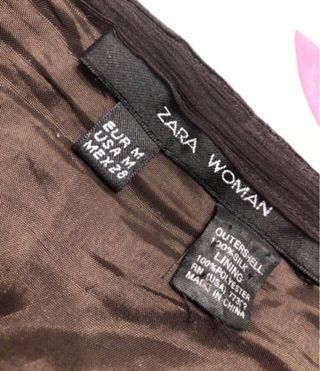 Falda Zara Woman de seda