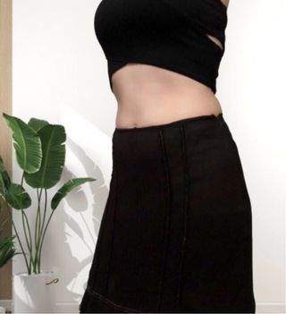 Falda Zara Woman de seda