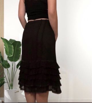 Falda Zara Woman de seda
