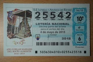 ALMONTE décimos lotería y cupones once (8)