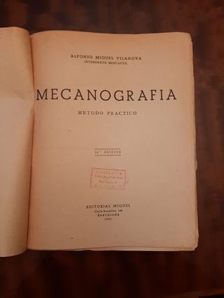 Mecanografía. Método práctico