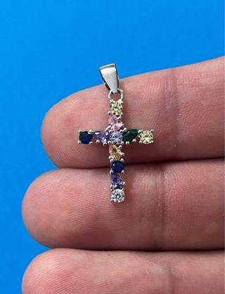 Colgante Cruz De Plata De Ley 925